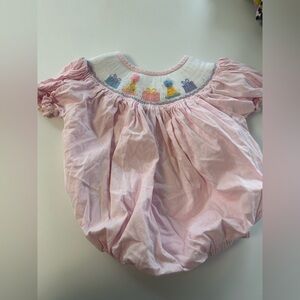 Pink Embroidered 2T Birthday Bubble